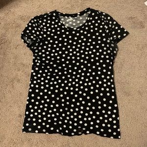 Old Navy Black & White Polka Dot Shirt